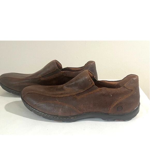 Men's Born Casual Silp On Shoe Laughton Bark Brown Size 9 - Picture 1 of 7